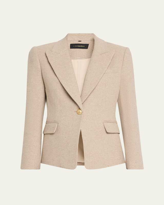 Nerys Single-Button Canvas Jacket